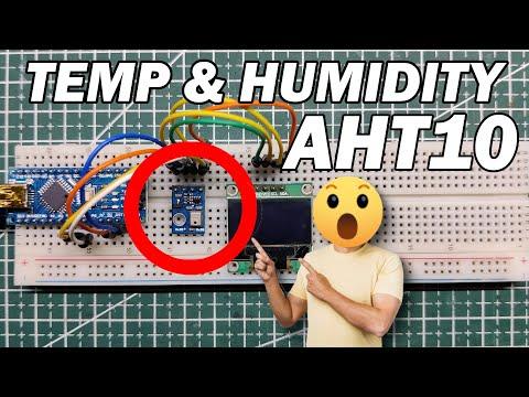 Temperature and Humidity Meter with Arduino Nano and AHT10 Sensor