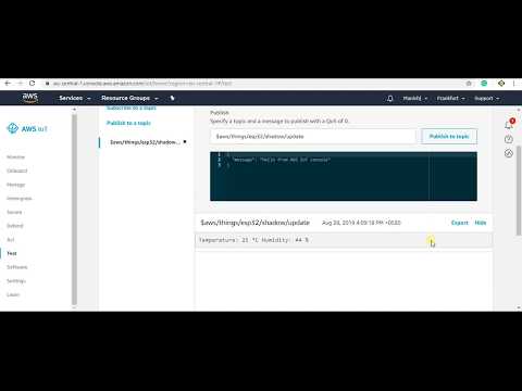 Test Data in AWS IoT