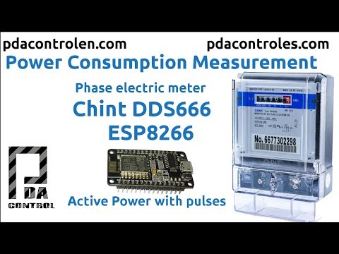 Test Powermeter Chint DDS666 simple phase 3200imp/kwh + ESP8266 12E : PDAControl