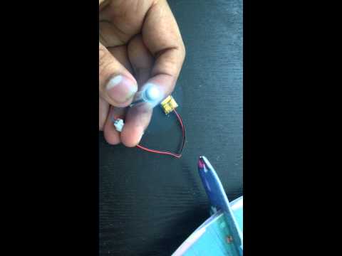 Testing Motor - using a lipo battery