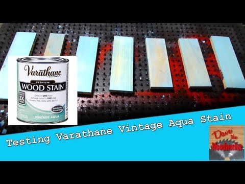 Testing Varathane Vintage Aqua Stain