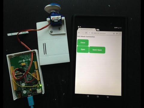 Testing WiFi Blinds Automation circuit using LinkIt One