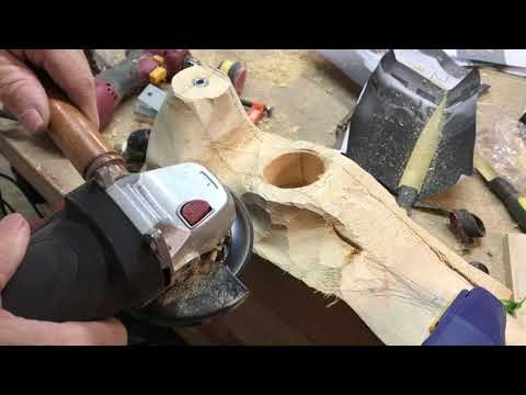 Texas longhorn skull carving, Part 2