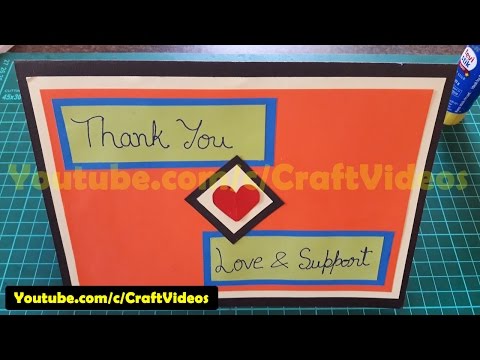 Thank You Cards Handmade, Thank you card ideas, How to make thank you cards for Thanksgiving Day