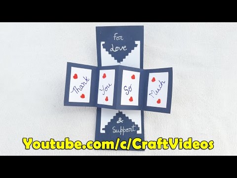 Thank You cards | Thank You card ideas | How to make thank you cards by Craft Videos