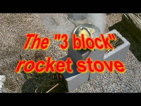 The &amp;quot;3 Block&amp;quot; Rocket Stove! - Concrete Rocket Stove - (and Smoker too!) - Super Easy DIY