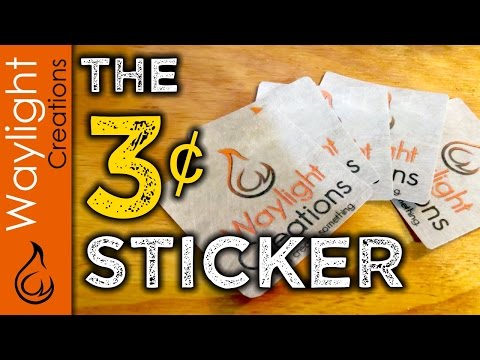 The 3&amp;cent; Sticker - Make a Vinyl DIY Sticker