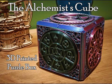 The Alchemist's Cube - A 3D Printed Combination Puzzle Box
