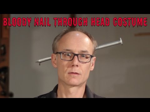 The Bloody Nail Through Head Costume