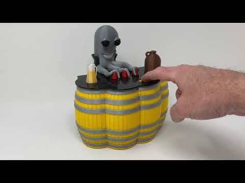 The Calamari Kid, a 3D Printed Automaton.