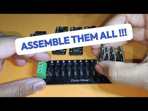 The DUCO Miners - Assembly on the Miner Baseboard