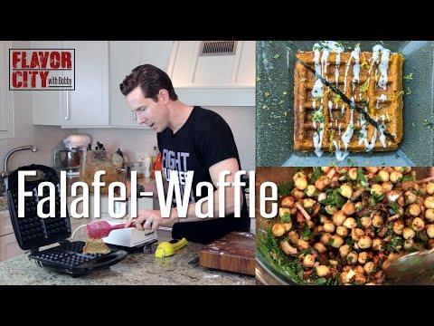 The Falafel Waffle - Epic Food Mashup Recipe