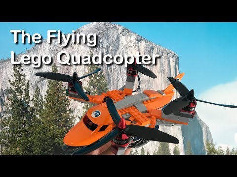 The Flying Lego Quadcopter - first flight and how it works