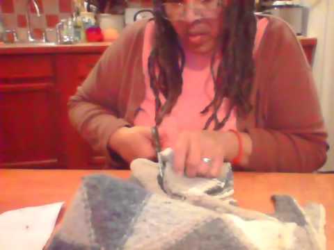 The Renewal Center, Upcycle with me on Blab. Making Mittens