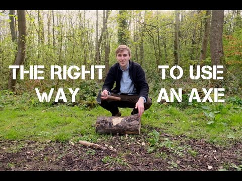 The Right Way To Chop Wood Using An Axe | Tips &amp;amp; Tricks