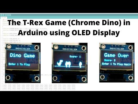 The T-Rex Game (Chrome Dino) in Arduino using OLED Display (Easy Tutorial)