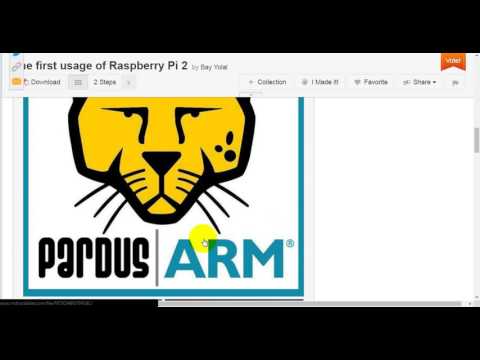 The first usage of Raspberry Pi 2