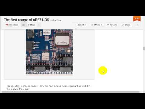 The first usage of nRF51-DK