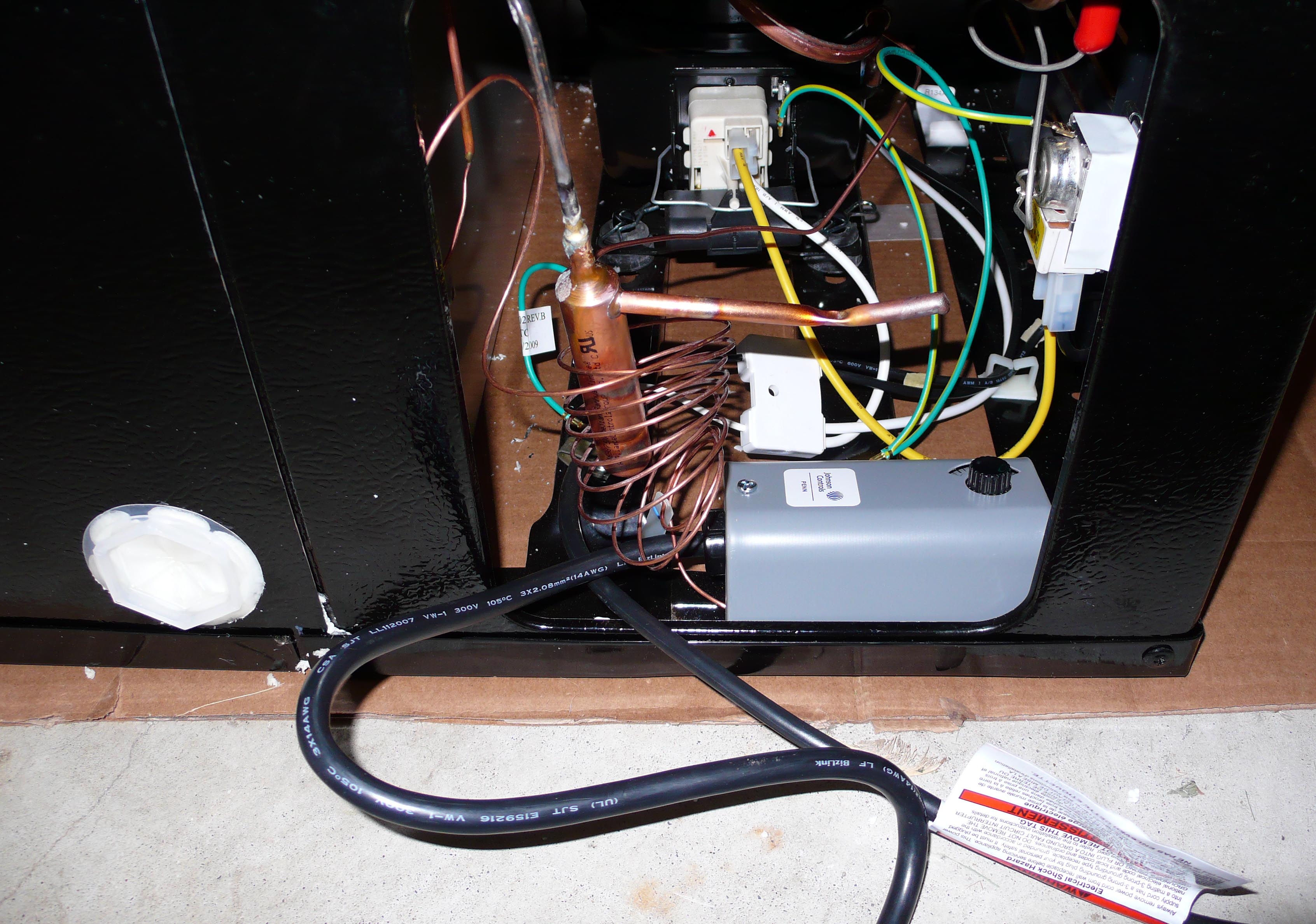 Thermostat unit installed.jpg