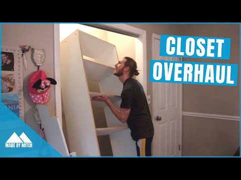 This Closet was a Mess! | DIY Closet Build-in