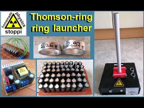 Thomsonring, electromagnetic ring launcher - Thomsonring Versuch zur Induktion und Lenzschen Regel