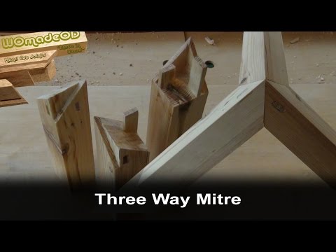 Three Way Mitre Joint or Kane Tsugi - Hand Cut