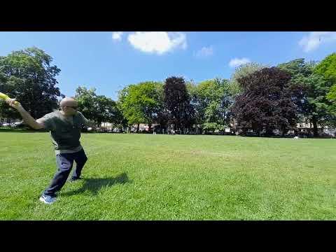 Throwing the Yellow Bolt in sidearm and overhand throws