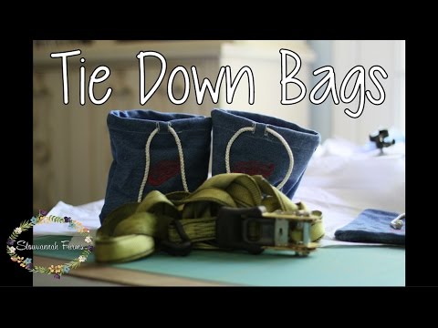 Tie Down Bags | Upcycle Jeans | Detroit Red Wings