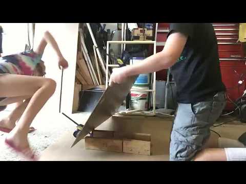 Time lapse of building a floor for a cavy cage