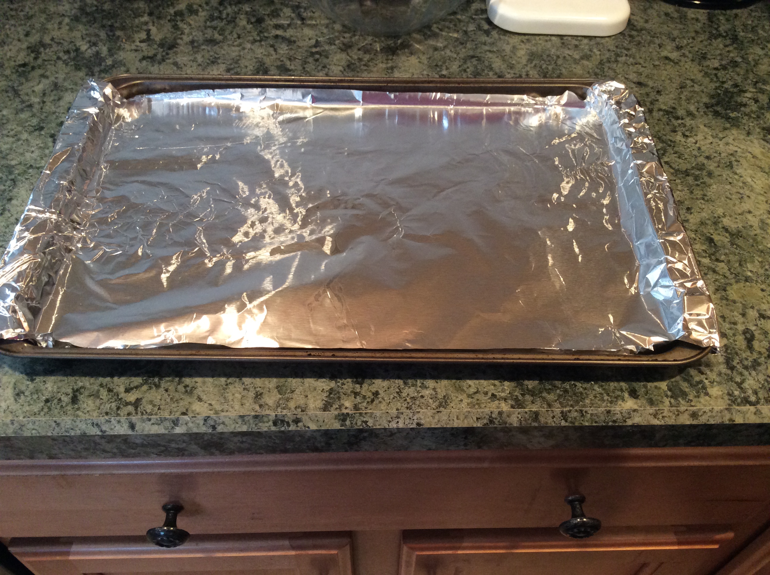 Tin Foil &amp; Cookie Sheet.JPG