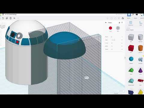 Tinkercad - Droid Design time-lapse