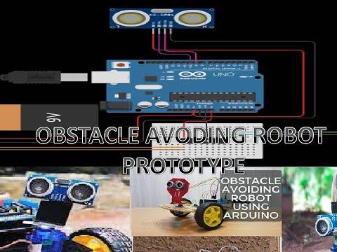 Tinkercad OBSTACALE AVOIDING ROBOT PROTOTYPE