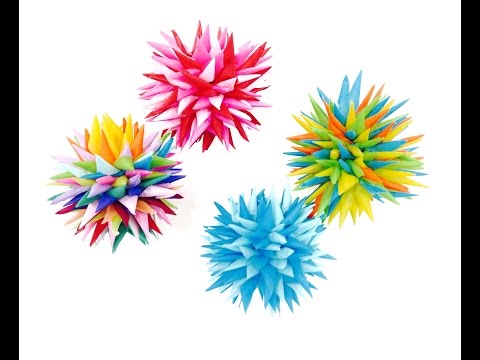 Tissue Paper Star Ornament Tutorial