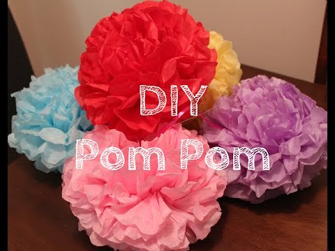 Tissue paper Pom Pom Tutorial | How To DIY Paper Pom Tutorial | Decorations that impress