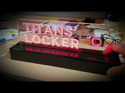 Titans' Locker Programmable RGB LED Acrylic Sign