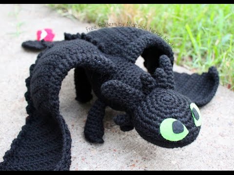 Toothless Crochet Tutorial