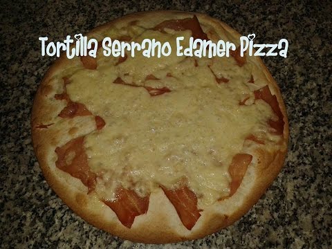 Tortilla Pizza Serrano &amp;amp; Edamer recipe