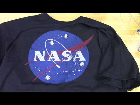 Touch Activated Light Up NASA Shirt