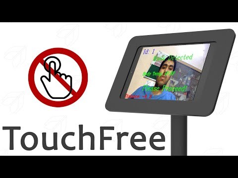 TouchFree: Automated Temperature Checkup and Mask Detection