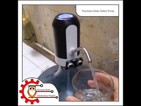 Touchless Water Gallon Pump - Burung Hantu Electronics Project