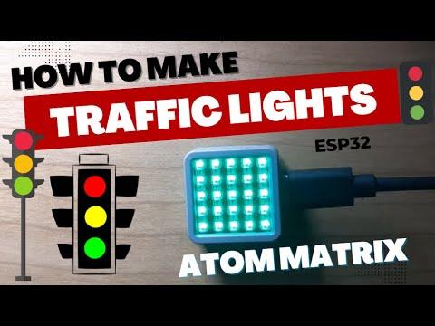 Traffic Lights Using ATOM Matrix ESP32 M5Stack