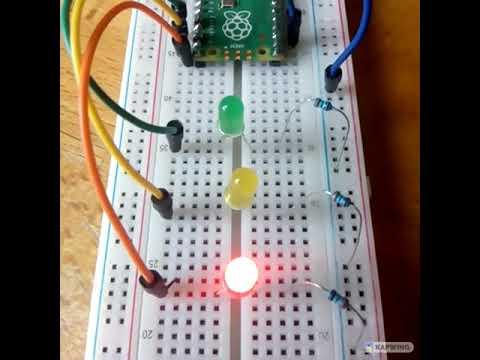 Traffic light from LEDs