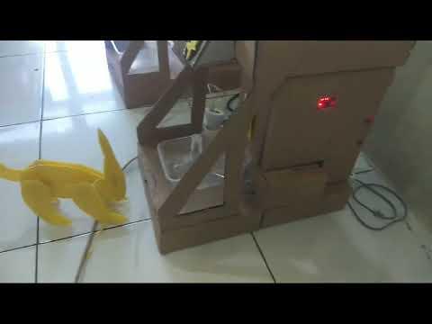 Trial Error Automatic Cat Feeder and Drink with a Plastic Cat toy