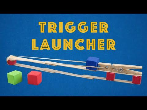 Trigger Launcher - Easy Craft Stick STEM Project for Kids