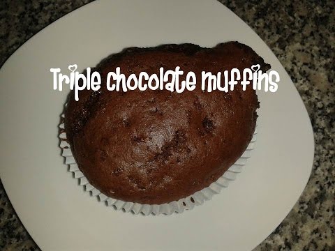 Triple chocolate muffins recipe