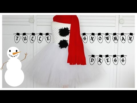 Tulle Snowman Dress