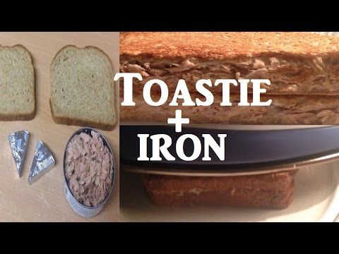 Tuna and Cheese Melt  with an Iron