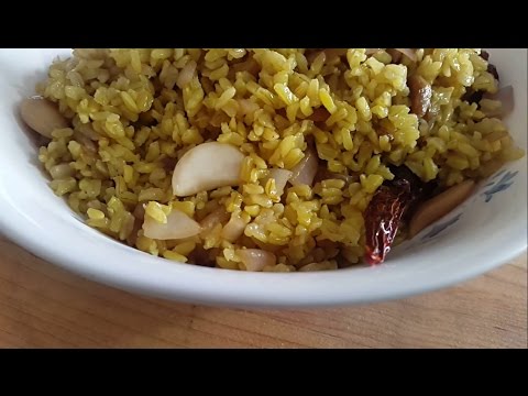 Turmeric Rice Recipe - Brown Rice Pilaf - hissingcooker.com