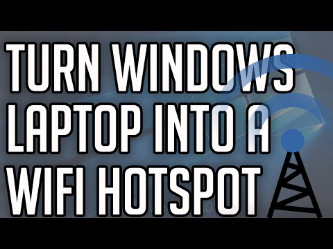 Turn Windows 10/7/8 Laptop Into A Wifi Hotspot! No Software Used.