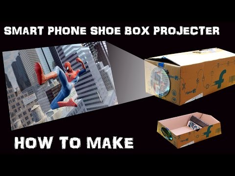 Turn Your Shoe Box Into Smartphone Screen Projector Enjoy The Movies